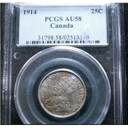 1914  PCGS AU58  nice gold and russet t