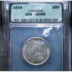 1934  ICG AU55  mostly brilliant with s