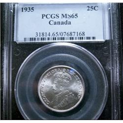 1935  PCGS MS-65PQ, a fully brilliant 