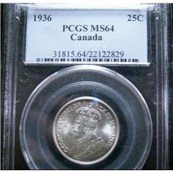 1936  PCGS MS64  Full blast white.  Att