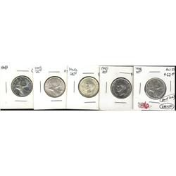 1938, 1940, 1942, 1943, 1949, a nice lo