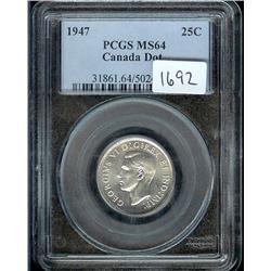 1947 Dot  PCGS MS64, fully brilliant an