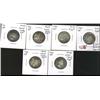 Nice lot of 6 attractively toned coins;