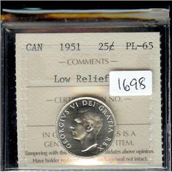 1951 Low relief ICCS MS-65PQ , fully 