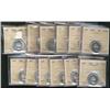Image 1 : Lot of twelve ICCS MS64 graded coins.  