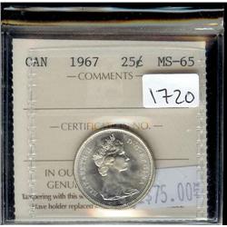 1967 ICCS MS-65PQ , fully struck with s