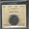 1973 Large Bust ICCS MS63, well struck 