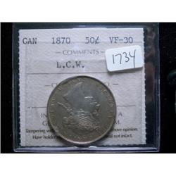 1870 LCW  ICCS VF30  A nice example.