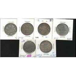 1871 x 2, 1871H, 1872H, 1898, 1899.  Lo