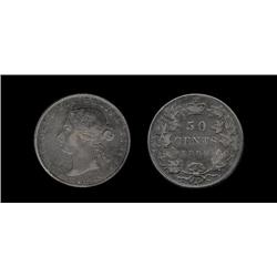 1890H Obverse 4,  ICCS F-15, toned, key