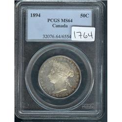  SECOND BEST KNOWN! 1894 PCGS MS64PQ, f