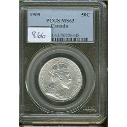 1909  PCGS MS63.  Blast white with full