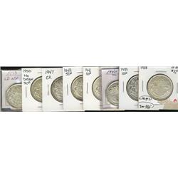 1938, 1939, 1940, 1941, 1942, 1947 CR, 