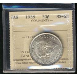 1938  ICCS MS62  Mostly brilliant.  A n