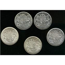 1941, 1943, 1944, 1945, 1949.  A nice l