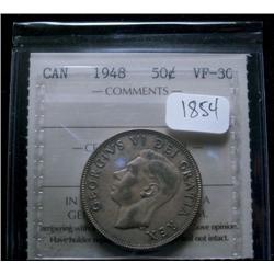 1948  ICCS VF30  Medium tone, key date.