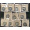 Image 1 : Lot of eleven ICCS MS63 graded coins.  