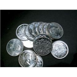 1957, lot of 14 pieces, grades are MS-6