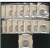 Image 1 : Large lot of sixteen ICCS MS64 graded c