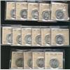 Image 1 : Large lot of fifteen ICCS MS64 graded c