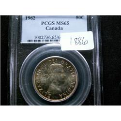 1962  PCGS MS65  Attractive golden tone