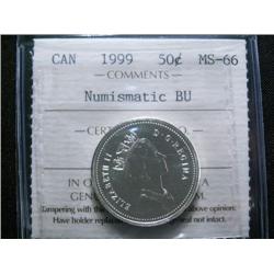 1999  ICCS MS66  Numismatic BU  Fully