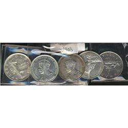 1935  EF-40 to AU-50, lot of 5 pieces.