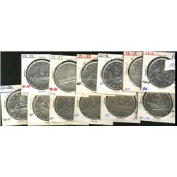 1935, 1936, 1937, 1938, 1939, 1946, 194