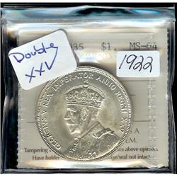 1935  Doubling of XXV  ICCS MS64PQ  Nic