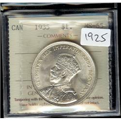 1935  ICCS MS65, Brilliant and lustrous