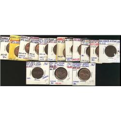 Lot of Mint Error 1 cent coins.  Incl