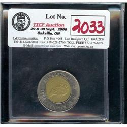 1996  $2  Mint Error  The inner cente