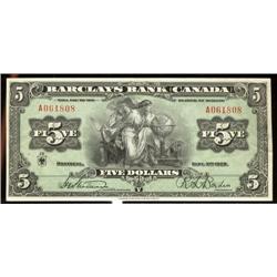 Barclays Bank of Canada  1929  $5  30-1