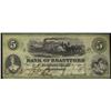 The Bank of Brantford  1859  $5  Serial