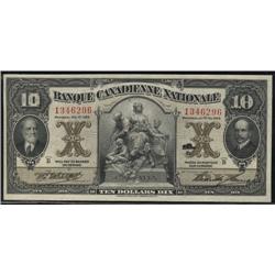 Banque Canadienne Nationale  1929  $10 