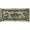 The Dominion Bank  $50 1925 with a love
