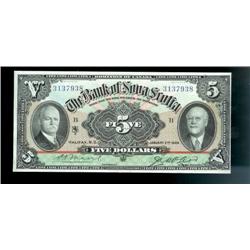 The Bank of Nova scotia,  $5  1929   CH