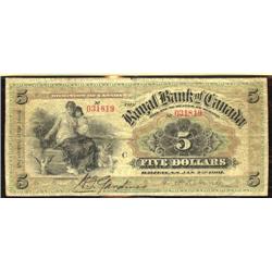The Royal Bank of Canada 1901  $5  630-