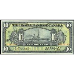 The Royal Bank of Canada  1913  $10  RA