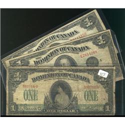 DC-23a  1917  $1, and two  1923  $1 not