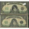 Image 1 : Lot of two different 1917 $1 notes. Inc