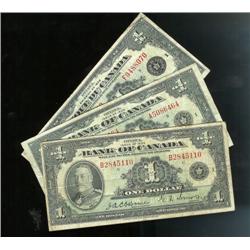 A nice set of 1935 $1 notes.  Includes 