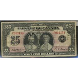 1935  $25  French text  F002154  BC-12 