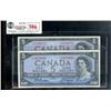 Image 1 : Lot of 2 x 1954 $5 Beattie-coyne BC-39a