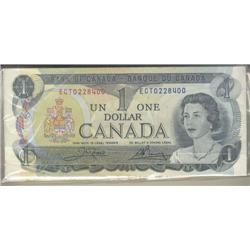 Original 1973 $1 bundle of 200 consecut