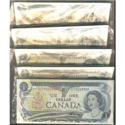 Original 1973 $1 bundle of 500 consecut
