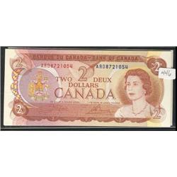 Lot of eleven consecutive 1974 $2 Crow-