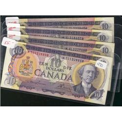 Lot of four 1971  $10 replacement notes