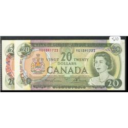 BC-50b  1969  $20, BC-54a  1979  $20  b
