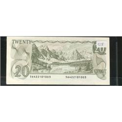 Lot of four 1979  $20 sequential notes 